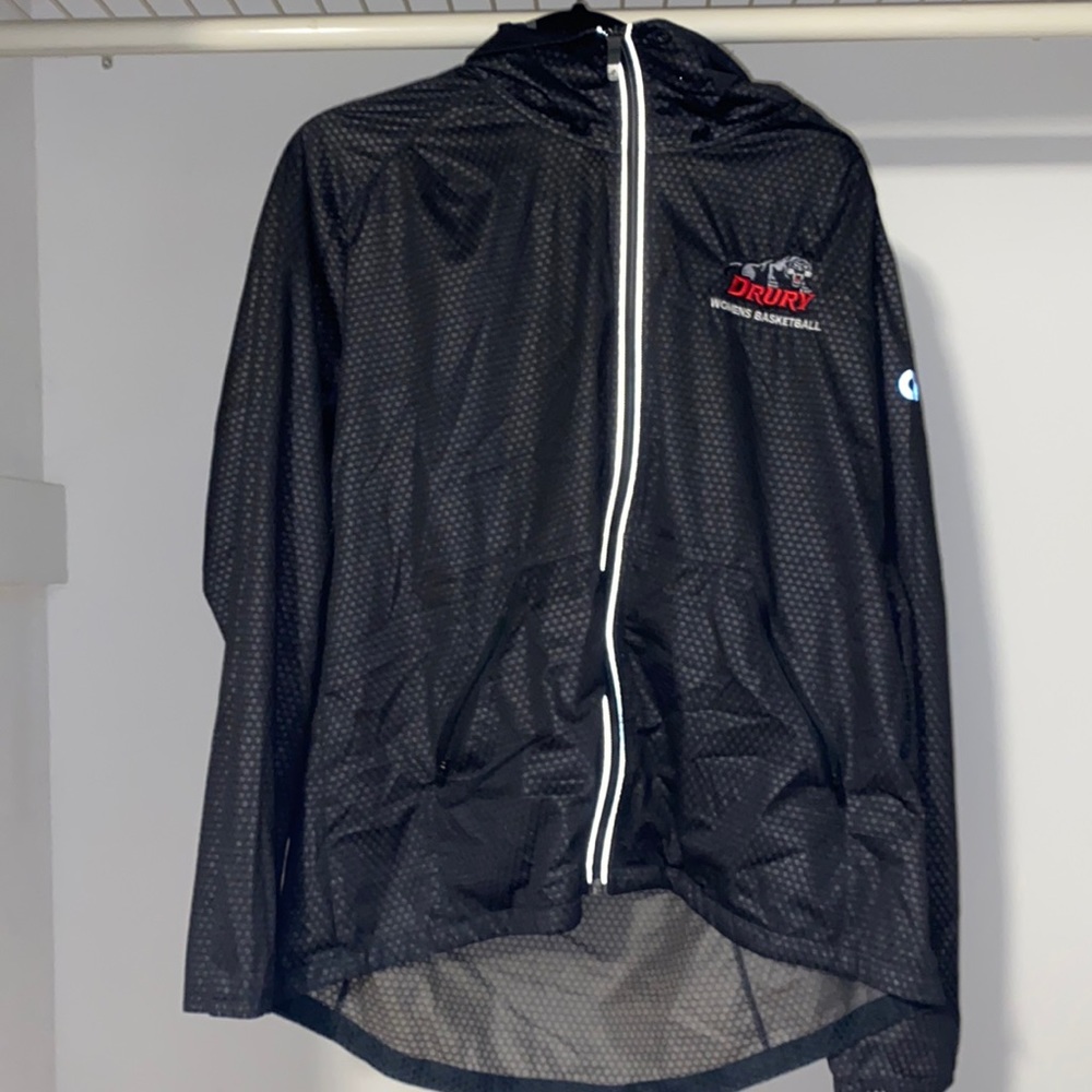 Adidas Raincoat - drury women’s Bball logo